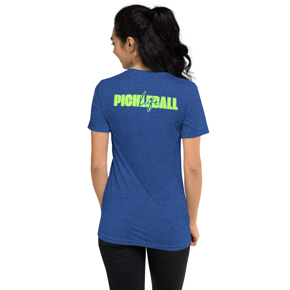 Pickleball Life Unisex T-Shirt — Bold Green & Blue Graphic Tee