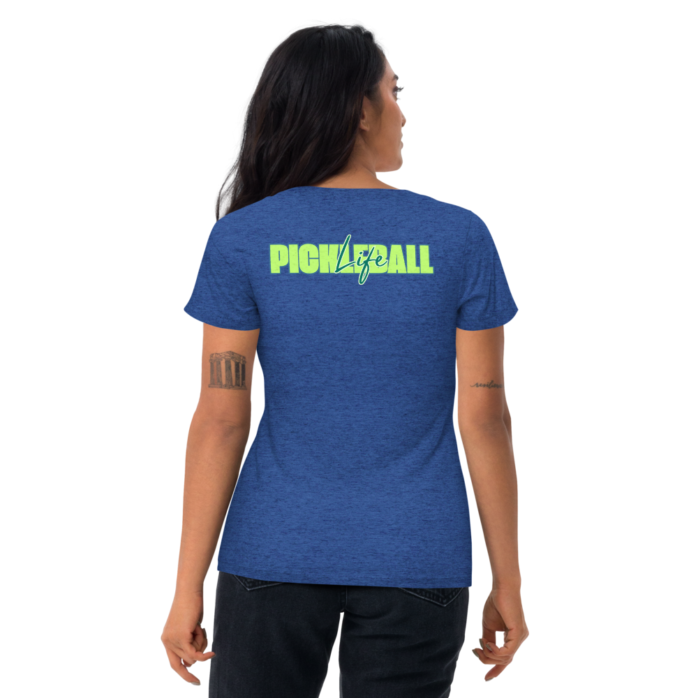 Pickleball Life Unisex T-Shirt — Bold Green & Blue Graphic Tee