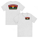 Unisex white tri-blend pickleball T-shirt with front and back design, from PeaMac Pickleball Tees, featuring "Best Part of My Day" print.