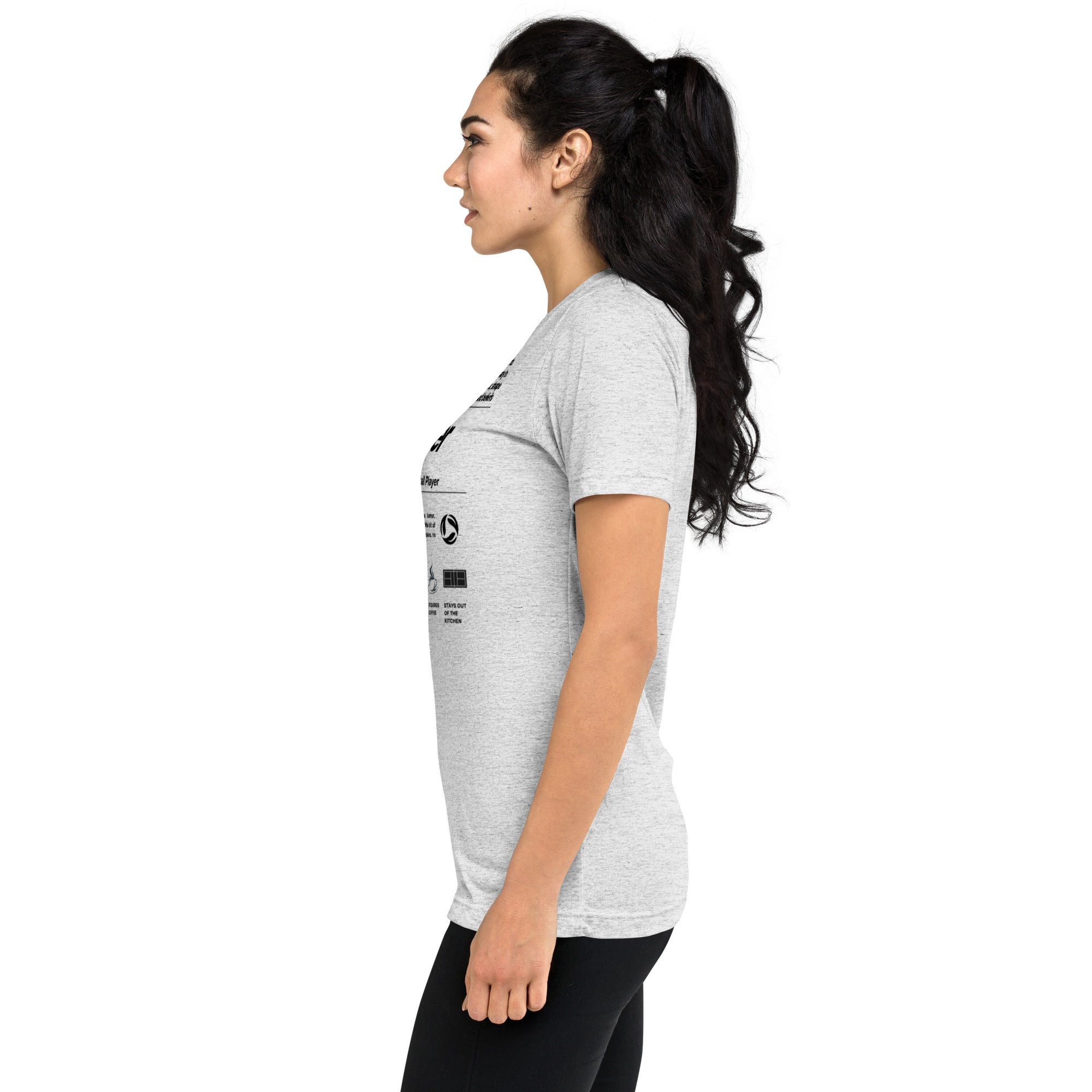 Women's Pickler Funny Definitions T-Shirt by PeaMac Pickleball Tees, lightweight white tri-blend activewear with pickleball-themed text.