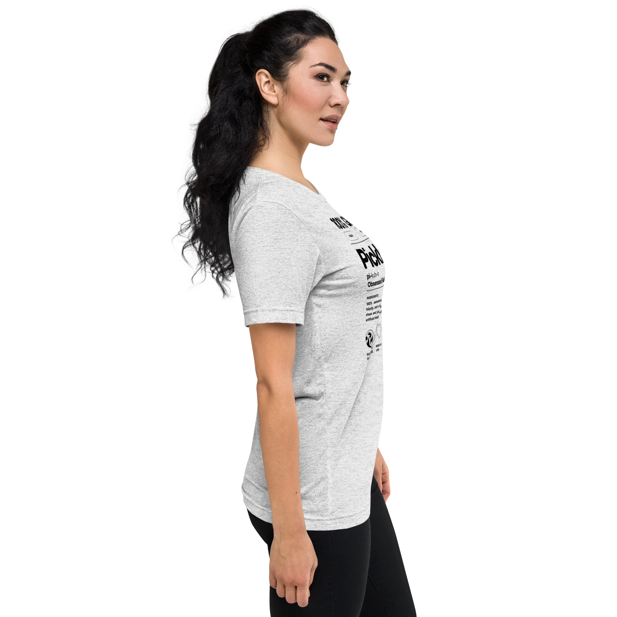 Unisex white Pickler Funny Definitions T-Shirt by PeaMac Pickleball Tees, lightweight activewear with playful pickleball-themed text.